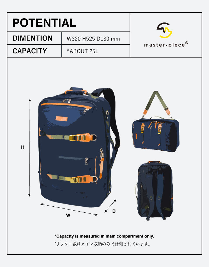 Potential 3WAY Backpack No.01740-v3