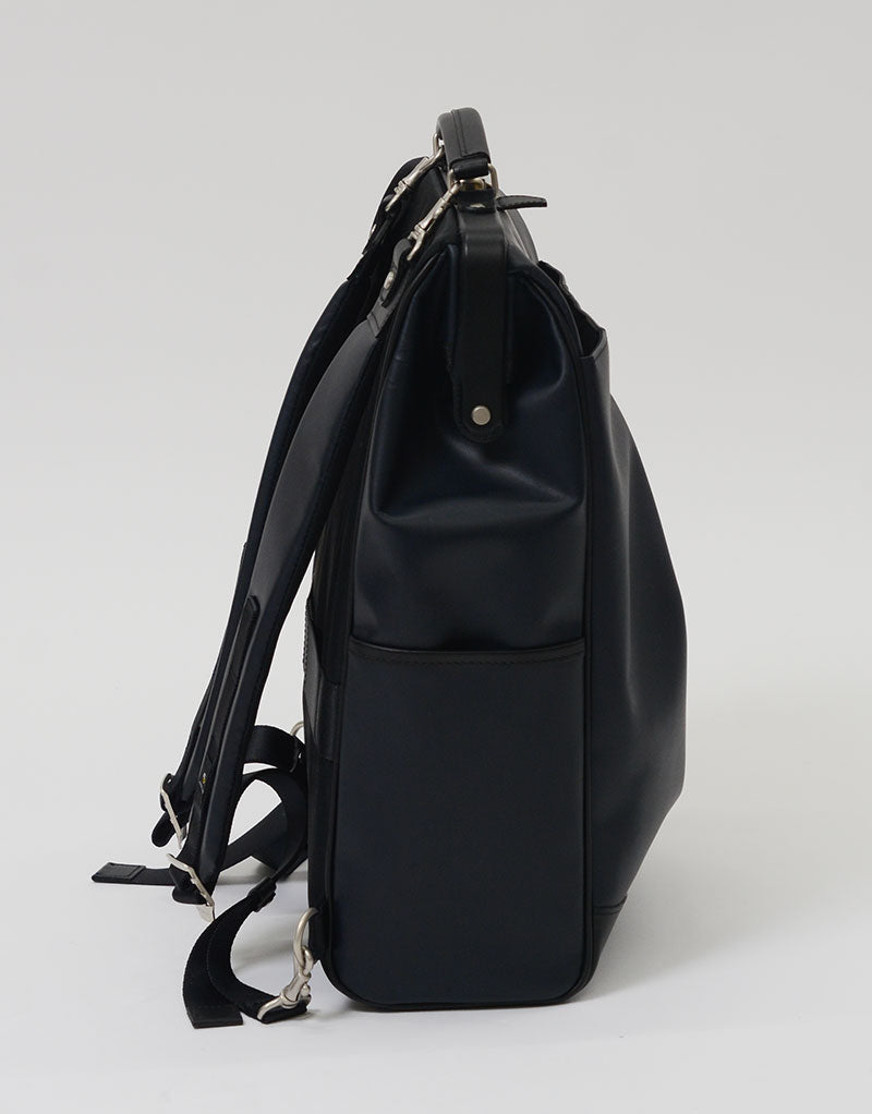 china odm black leather backpack TACT LEATHER Ver. Backpack L No.04021-L |master-piece