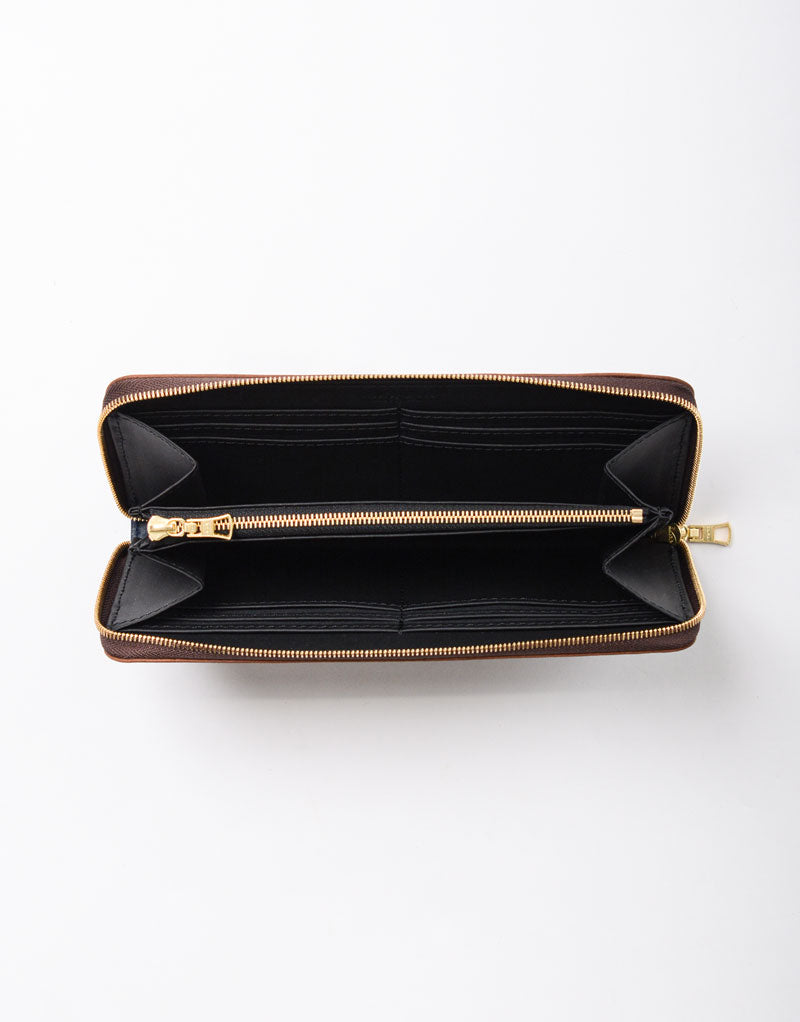 scratch Round Zip Wallet No.04060