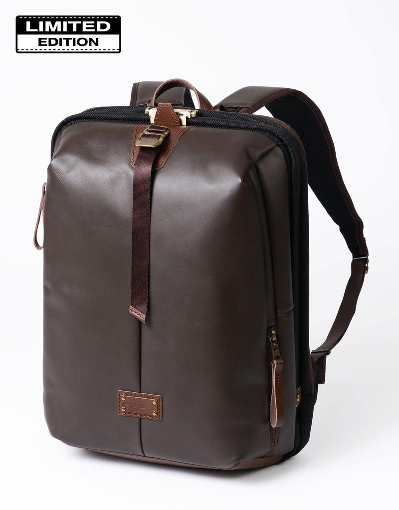 【ユッキー】PORTER ビジネスバッグ ブラウン レザー 即決 OLD PORTER ダレスバッグ ポーター ブラウン 茶 本革 本皮 鍵
