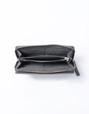 Sand Round Zipper Long Wallet No.04280