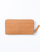 Sand Round Zipper Long Wallet No.04280