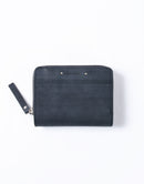 Sand Round Zipper Middle Wallet No.04281