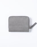 Sand Round Zipper Middle Wallet No.04281
