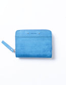 Sand Round Zipper Middle Wallet No.04281