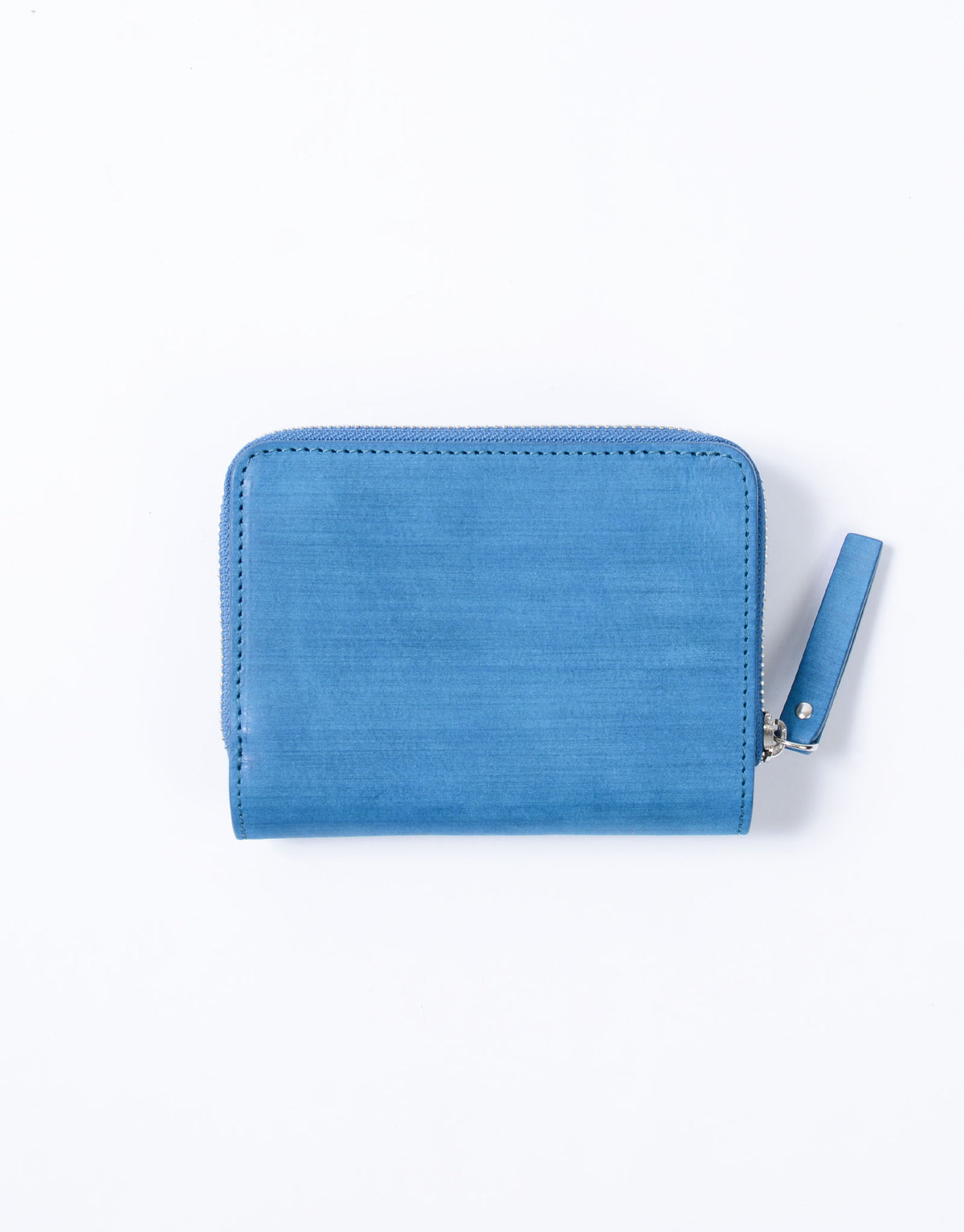 Mina　e/ブルー Sand Round Zipper Middle Wallet No.04281 ｜master-piece