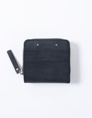 Sand Round Zipper Compact Wallet No.04282