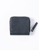 Sand Round Zipper Compact Wallet No.04282