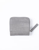 Sand Round Zipper Compact Wallet No.04282