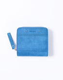 Sand Round Zipper Compact Wallet No.04282