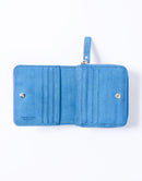 Sand Round Zipper Compact Wallet No.04282