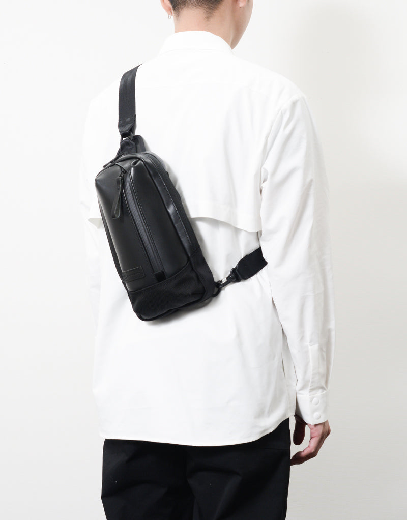 slick leather ver. Sling bag No. 02484-l