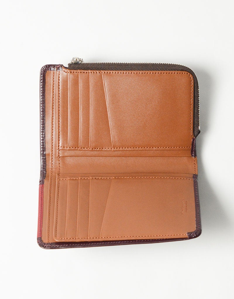 Notch Middle Zipper Wallet No.223051